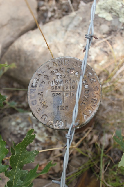 Section marker in Pinion Hills, Pagosa Springs