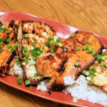Kabayaki Salmon and Halibut