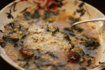 Italian Kale Soup with barley instead of beans