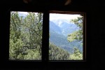 view from the mining hut