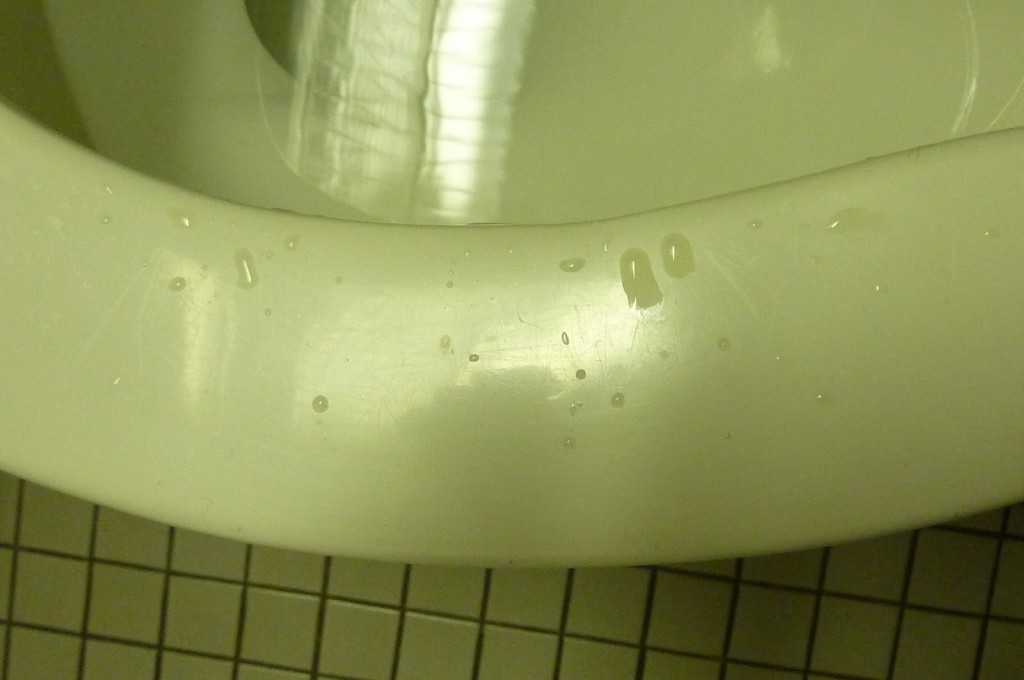 pee on toilet seat